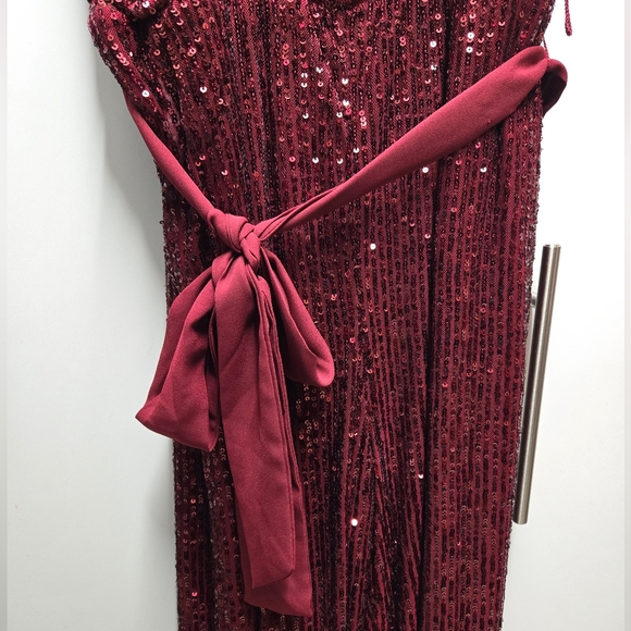 Vince Camuto Women Jumpsuit Red Sparkles XS - Picture 4 of 7